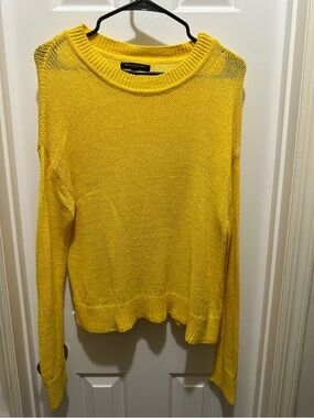 New Banana Republic Sunny Yellow Crewneck Sweater Size S